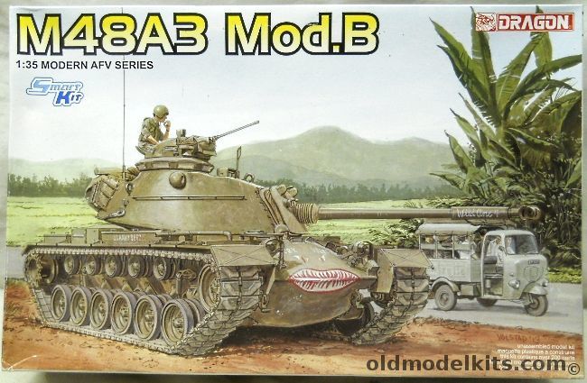 Dragon 1/35 M48A3 Mod.B Patton MBT Smart Kit, 3544 plastic model kit